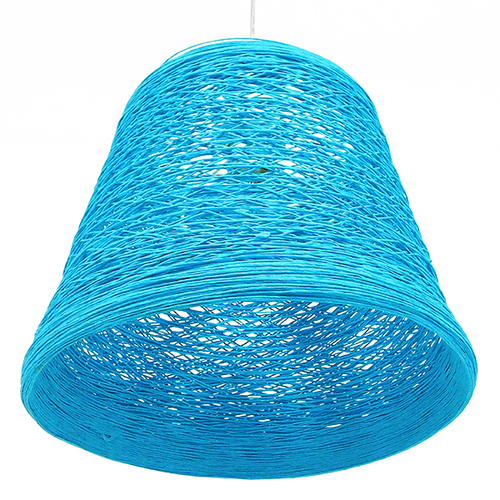 GLOBOSTAR® PLAYROOM 00995 Vintage Κρεμαστό Φωτιστικό Οροφής με Ντουί 1 x E27 AC 220-240V IP20 - Μπλε - Μ32 x Π32 x Υ27cm