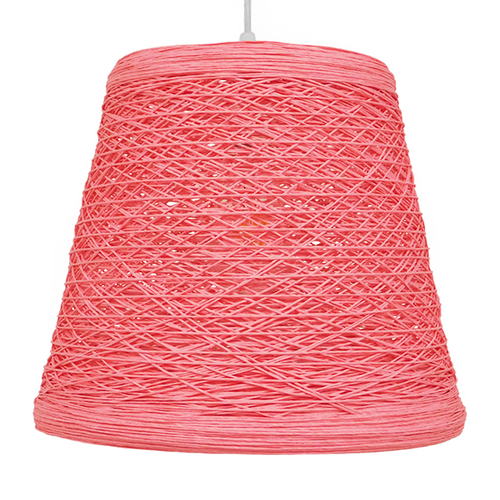 GLOBOSTAR® PLAYROOM 00996 Vintage Κρεμαστό Φωτιστικό Οροφής με Ντουί 1 x E27 AC 220-240V IP20 - Ροζ - Μ32 x Π32 x Υ27cm