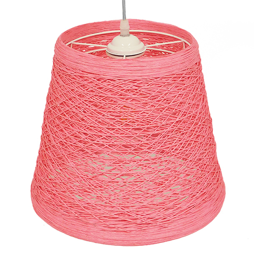 GLOBOSTAR® PLAYROOM 00996 Vintage Κρεμαστό Φωτιστικό Οροφής με Ντουί 1 x E27 AC 220-240V IP20 - Ροζ - Μ32 x Π32 x Υ27cm