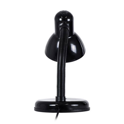 GLOBOSTAR® STUDENT 01530 Μοντέρνο Επιτραπέζιο Φωτιστικό Πορτατίφ με Ντουί 1 x E27 AC 220-240V IP20 - Μαύρο - Μ12 x Π12 x Υ32cm