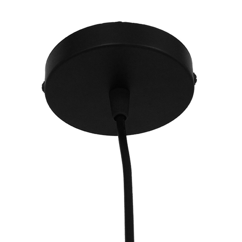 GLOBOSTAR® OMICRON 01578 Μοντέρνο Κρεμαστό Φωτιστικό Οροφής με Ντουί 1 x E27 AC 220-240V IP20 - Μαύρο - Μ33 x Π4 x Υ33cm