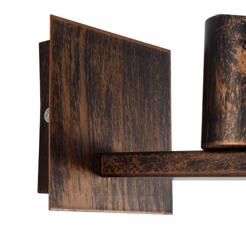 GLOBOSTAR® LITTLE MAN 01592 Μοντέρνο Φωτιστικό Τοίχου - Απλίκα με Ντουί 1 x E27 AC 220-240V IP20 - Χάλκινο - Μ12 x Π19 x Υ17cm