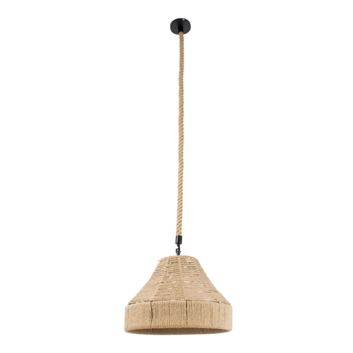 GLOBOSTAR® DOGMA 01609 Boho Κρεμαστό Φωτιστικό Οροφής με Ντουί 1 x E27 AC 220-240V IP20 - Μπεζ - Μ38 x Π38 x Υ28cm