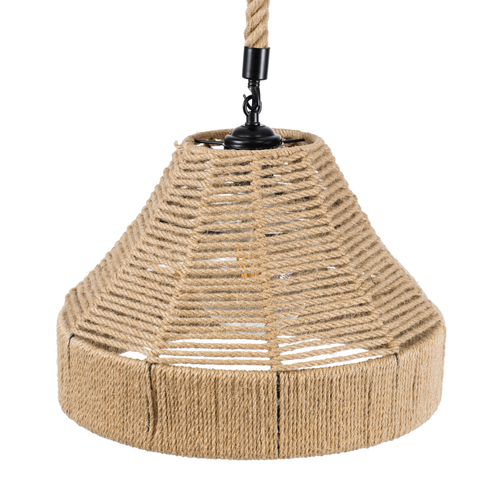 GLOBOSTAR® DOGMA 01609 Boho Κρεμαστό Φωτιστικό Οροφής με Ντουί 1 x E27 AC 220-240V IP20 - Μπεζ - Μ38 x Π38 x Υ28cm