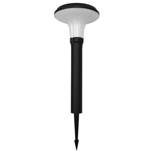 GLOBOSTAR® VEGGIE 12115 Φωτιστικό Κολωνάκι Κήπου LED 10W 500lm 120° με Ενσωματωμένο Φωτοβολταϊκό Panel 6V 2W & Επαναφορτιζόμενη Μπαταρία Li-ion 3.2V 6000mAh με Αισθητήρα Κίνησης-Ημέρας-Νύχτας Αδιάβροχο IP65 Ψυχρό Λευκό 6000K - Γκρι Ανθρακί - Μ26.5 x Π26.5 x Υ60cm - 2 Χρόνια Εγγύηση