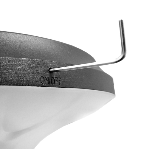 GLOBOSTAR® VEGGIE 12115 Φωτιστικό Κολωνάκι Κήπου LED 10W 500lm 120° με Ενσωματωμένο Φωτοβολταϊκό Panel 6V 2W & Επαναφορτιζόμενη Μπαταρία Li-ion 3.2V 6000mAh με Αισθητήρα Κίνησης-Ημέρας-Νύχτας Αδιάβροχο IP65 Ψυχρό Λευκό 6000K - Γκρι Ανθρακί - Μ26.5 x Π26.5 x Υ60cm - 2 Χρόνια Εγγύηση