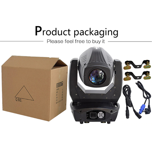 Κινούμενη Ρομποτική Κεφαλή Cyclop PRO 4in1 BEAM - WASH - SPOT - ZOOM 7°-21° 1*200 Watt White 7500K OSRAM LED RGBW 230V DMX512 GloboStar 51154