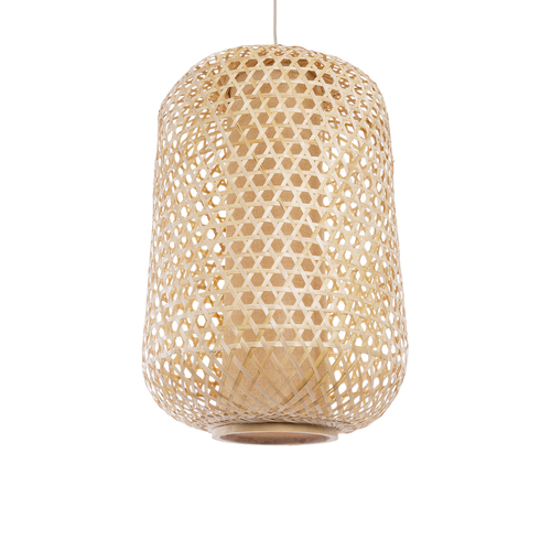 GLOBOSTAR® MAURITIUS 00901 Boho Κρεμαστό Φωτιστικό Οροφής με Ντουί 1 x E27 AC 220-240V IP20 - Μπεζ - Μ40 x Π40 x Υ60cm