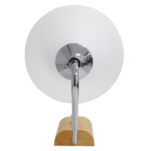 GLOBOSTAR® ALESSIA 01459 Μοντέρνο Φωτιστικό Τοίχου - Απλίκα με Ντουί 1 x E27 AC 220-240V IP20 - Μπεζ & Ασημί - Μ18 x Π26 x Υ29cm