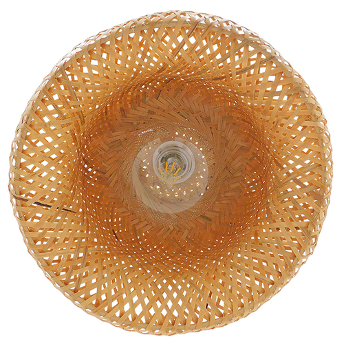 GLOBOSTAR® SAN TROPEZ 01626 Boho Κρεμαστό Φωτιστικό Οροφής με Ντουί 1 x E27 AC 220-240V IP20 - Μπεζ - Μ38 x Π38 x Υ22cm