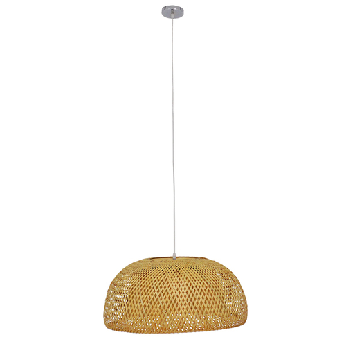 GLOBOSTAR® SAN TROPEZ 01627 Boho Κρεμαστό Φωτιστικό Οροφής με Ντουί 1 x E27 AC 220-240V IP20 - Μπεζ - Μ60 x Π60 x Υ29cm