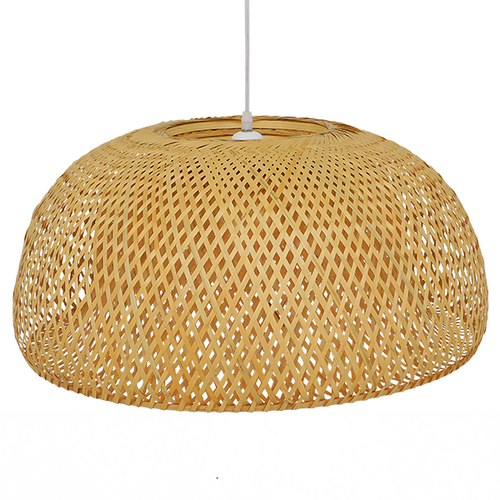 GLOBOSTAR® SAN TROPEZ 01627 Boho Κρεμαστό Φωτιστικό Οροφής με Ντουί 1 x E27 AC 220-240V IP20 - Μπεζ - Μ60 x Π60 x Υ29cm