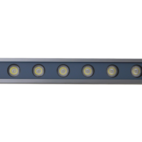 GLOBOSTAR® WASHERMARGO 05104 Μπάρα Φωτισμού Wall Washer LED 24W 2880lm 30° DC 24V Αδιάβροχο IP66 Ψυχρό Λευκό 6000K Dimmable - Bridgelux SMD Chip - Γκρι Ανθρακί - Μ100 x Π4 x Υ5cm - 3 Χρόνια Εγγύηση