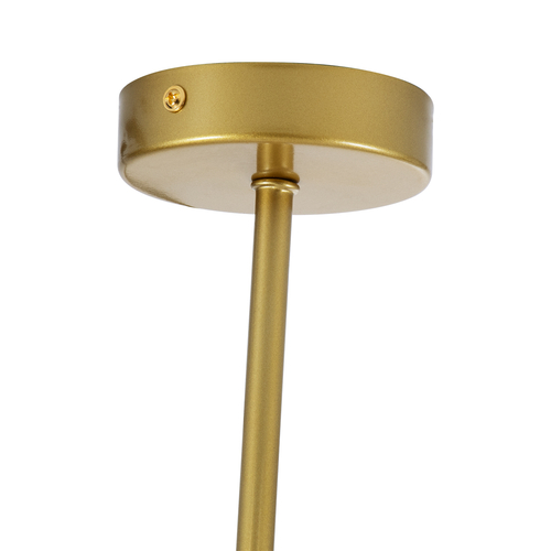 GLOBOSTAR® DRIZZLE 00922 Μοντέρνο Φωτιστικό Οροφής με Ντουί 1 x E27 AC 220-240V IP20 - Λευκό & Χρυσό - Μ15 x Π15 x Υ70cm