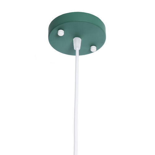 GLOBOSTAR® HAZEL 00928 Μοντέρνο Κρεμαστό Φωτιστικό Οροφής με Ντουί 1 x E27 AC 220-240V IP20 - Πράσινο & Χρυσό - Μ12 x Π12 x Υ27cm