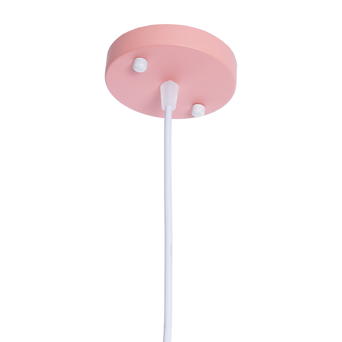 GLOBOSTAR® HAZEL 00929 Μοντέρνο Κρεμαστό Φωτιστικό Οροφής με Ντουί 1 x E27 AC 220-240V IP20 - Ροζ & Χρυσό - Μ12 x Π12 x Υ27cm