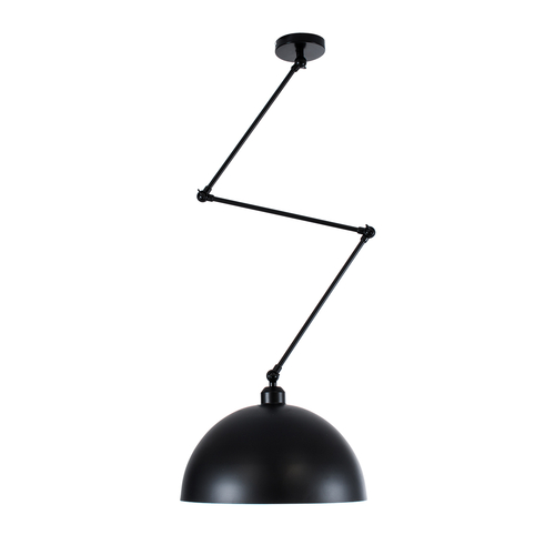 GLOBOSTAR® LOTUS 00939 Μοντέρνο Φωτιστικό Οροφής με Ντουί 1 x E27 AC 220-240V IP20 - Μαύρο - Μ30 x Π30 x Υ21cm