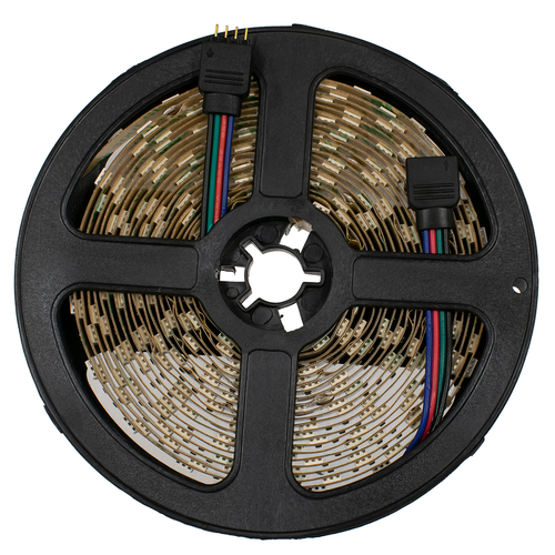 GLOBOSTAR® LUMAR 70229 Ταινία LED 14.4W/m 864lm/m 120° DC 24V IP20 60 x SMD5050 Chip/m Πολύχρωμο RGB Dimmable - Μ500 x Π1 x Υ0.2cm - Ρολό 5 Μέτρων - 5 Χρόνια Εγγύηση