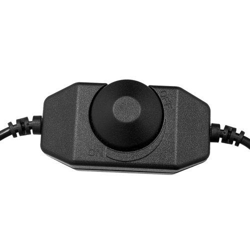 GLOBOSTAR® DIMMERANO 73306 Διακόπτης On/Off & Dimming με 1 x 5A 120W Κανάλι DC 12-24V 5A 120W Max IP20 - Μαύρο - Μ25 x Π3.2 x Υ3.3cm - 2 Χρόνια Εγγύηση