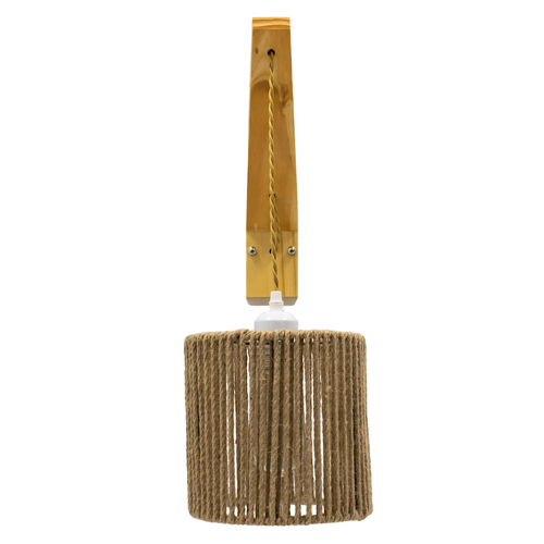 GLOBOSTAR® CASTI 00886 Vintage Φωτιστικό Τοίχου - Απλίκα με Ντουί 1 x E27 AC 220-240V IP20 - Μπέζ - Μ19 x Π35 x Υ85cm