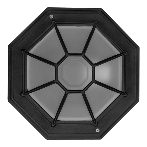 GLOBOSTAR® RUBY 00912 Vintage Φωτιστικό Οροφής με Ντουί 1 x E27 AC 220-240V IP20 - Μαύρο & Λευκό - Μ27 x Π27 x Υ12cm