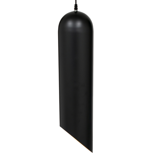 GLOBOSTAR® CARSON 01529 Μοντέρνο Κρεμαστό Φωτιστικό Οροφής με Ντουί 1 x E27 AC 220-240V IP20 - Μαύρο & Χρυσό - Μ15 x Π15 x Υ68cm