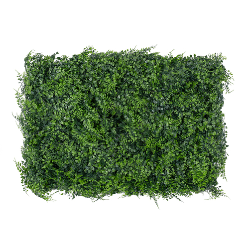 GLOBOSTAR® LEYLAND 78413 Τεχνητό Πάνελ Φυλλωσιάς / Κάθετος Κήπος Λέιλαντ & Νάνος Κισσός - Πράσινο - Μ60 x Υ9 x Π40cm