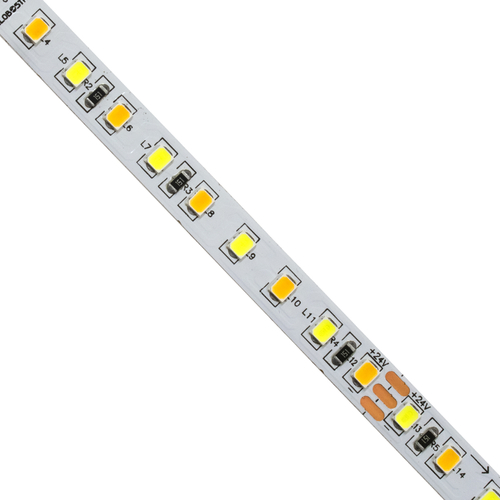 GLOBOSTAR® LUXA 70260 Ταινία LED 12W/m 1560lm/m 120° DC 24V IP20 120 x SMD2835 Chip/m Ρυθμιζόμενο Λευκό CCT από 2700K έως 6000K Dimmable - Μ500 x Π0.8 x Υ0.2cm - Ρολό 5 Μέτρων - 5 Χρόνια Εγγύηση