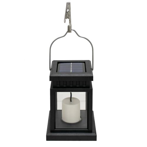 GLOBOSTAR® LANTERNIA 71506 Διακοσμητικό Φαναράκι LED 1W 50lm 180° DC 5V με Φωτοβολταϊκό Panel 5V 0.1W & Επαναφορτιζόμενη Μπαταρία Li-ion 3.2V 120mAh Αδιάβροχο IP65 Θερμό Λευκό 2700K - Μ9 x Π9 x Υ12.5cm - 1 Χρόνο Εγγύηση