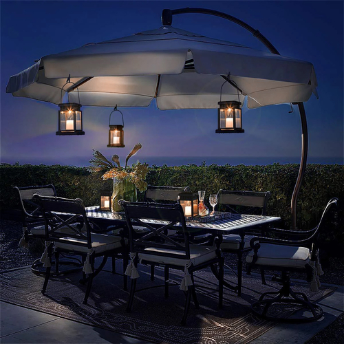 GLOBOSTAR® LANTERNIA 71506 Διακοσμητικό Φαναράκι LED 1W 50lm 180° DC 5V με Φωτοβολταϊκό Panel 5V 0.1W & Επαναφορτιζόμενη Μπαταρία Li-ion 3.2V 120mAh Αδιάβροχο IP65 Θερμό Λευκό 2700K - Μ9 x Π9 x Υ12.5cm - 1 Χρόνο Εγγύηση