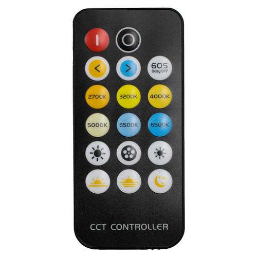 GLOBOSTAR® CCTCONTROLLER 73356 Σετ Dimmer / Controller με RF Ασύρματο Χειριστήριο με 2 x 3A 72W Κανάλια DC 12-24V 6A 144W Max IP20 - RF2.4Ghz - Μ8.3 x Π8.3 x Υ3.2cm - 2 Χρόνια Εγγύηση