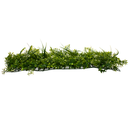 GLOBOSTAR® FERN 78401 Τεχνητό Πάνελ Φυλλωσιάς / Κάθετος Κήπος Γάλιο, Φτέρη, Γκι & Γρασίδι - Πράσινο - Μ60 x Π9 x Υ40cm