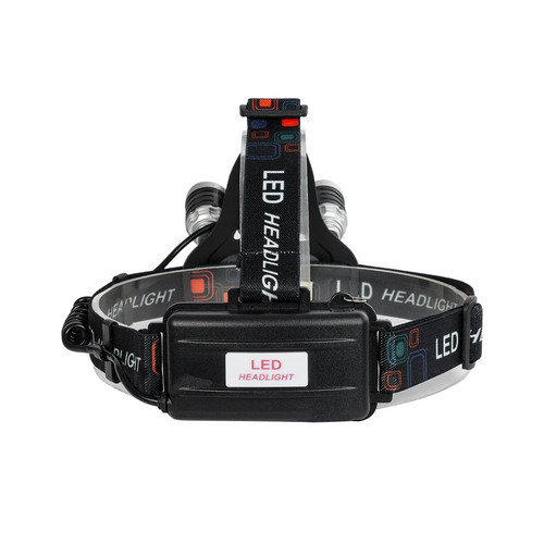 GloboStar® 79057 Φακός Κεφαλής Επαναφορτιζόμενος LED CREE XML2-T6 Chip 30 Watt 3000lm με 2 x 18650 Μπαταρίες 6000mAh Ψυχρό Λευκό 6000K