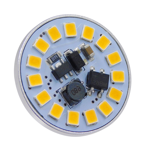 GLOBOSTAR® G4BACK 76109 Λάμπα G4 LED 3W 300lm 120° DC 12-24V IP20 Θερμό Λευκό 2700K Dimmable - Sanan SMD Chip - Back Pin - Μ2.9 x Π2.9 x Υ0.8cm - 2 Χρόνια Εγγύηση