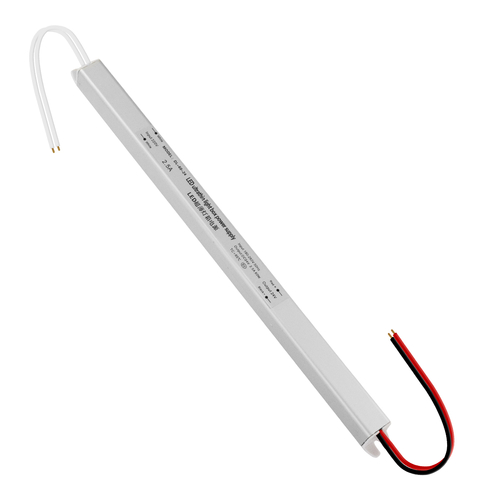 GLOBOSTAR® LUMISLIM 73013 Τροφοδοτικό/Μετασχηματιστής PELV 60W 2.5A DC 24V IP20 - AC 220-240V σε DC 24V - Μ31 x Π1.8 x Υ1.8cm - 3 Χρόνια Εγγύηση