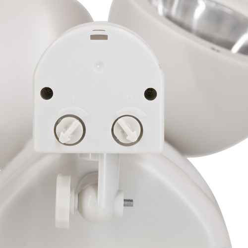 GLOBOSTAR® ARCOR 71508 Προβολέας με Ανιχνευτή PIR / Αισθητήρα Κίνησης LED 10W 500lm 180° DC 5V με Φωτοβολταϊκό Panel 5V 0.3W & Επαναφορτιζόμενη Μπαταρία Li-ion 3.2V 1200mAh Αδιάβροχο IP54 Ψυχρό Λευκό 6000K - Sanan SMD Chip - Λευκό - Μ19 x Π11 x Υ29cm - 2 Χρόνια Εγγύηση