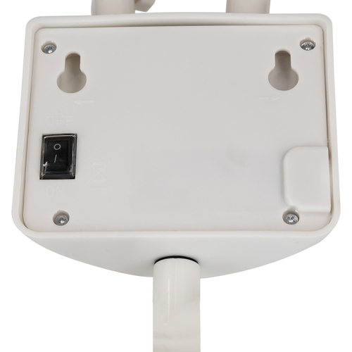 GLOBOSTAR® ARCOR 71508 Προβολέας με Ανιχνευτή PIR / Αισθητήρα Κίνησης LED 10W 500lm 180° DC 5V με Φωτοβολταϊκό Panel 5V 0.3W & Επαναφορτιζόμενη Μπαταρία Li-ion 3.2V 1200mAh Αδιάβροχο IP54 Ψυχρό Λευκό 6000K - Sanan SMD Chip - Λευκό - Μ19 x Π11 x Υ29cm - 2 Χρόνια Εγγύηση