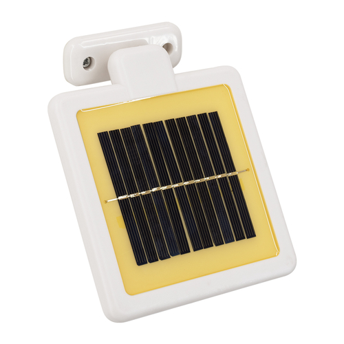 GLOBOSTAR® ARCOR 71508 Προβολέας με Ανιχνευτή PIR / Αισθητήρα Κίνησης LED 10W 500lm 180° DC 5V με Φωτοβολταϊκό Panel 5V 0.3W & Επαναφορτιζόμενη Μπαταρία Li-ion 3.2V 1200mAh Αδιάβροχο IP54 Ψυχρό Λευκό 6000K - Sanan SMD Chip - Λευκό - Μ19 x Π11 x Υ29cm - 2 Χρόνια Εγγύηση