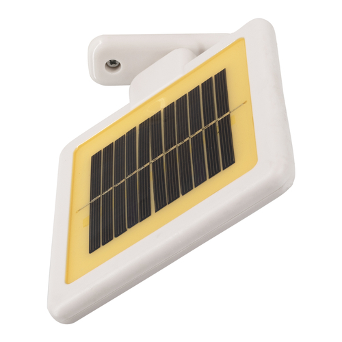 GLOBOSTAR® ARCOR 71508 Προβολέας με Ανιχνευτή PIR / Αισθητήρα Κίνησης LED 10W 500lm 180° DC 5V με Φωτοβολταϊκό Panel 5V 0.3W & Επαναφορτιζόμενη Μπαταρία Li-ion 3.2V 1200mAh Αδιάβροχο IP54 Ψυχρό Λευκό 6000K - Sanan SMD Chip - Λευκό - Μ19 x Π11 x Υ29cm - 2 Χρόνια Εγγύηση