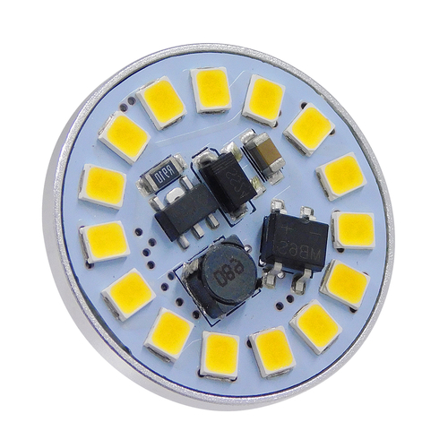 GLOBOSTAR® G4BACK 76108 Λάμπα G4 LED 3W 315lm 120° DC 12-24V IP20 Φυσικό Λευκό 4500K Dimmable - Sanan SMD Chip - Back Pin - Μ2.9 x Π2.9 x Υ0.8cm - 2 Χρόνια Εγγύηση