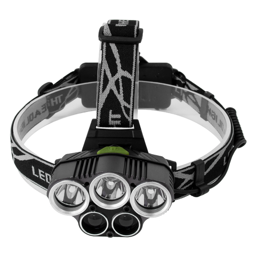 GloboStar® 79058 Φακός Κεφαλής Επαναφορτιζόμενος LED CREE XML2-T6 Chip 50 Watt 5000lm με 2 x 18650 Μπαταρίες 5200mAh Ψυχρό Λευκό 6000K