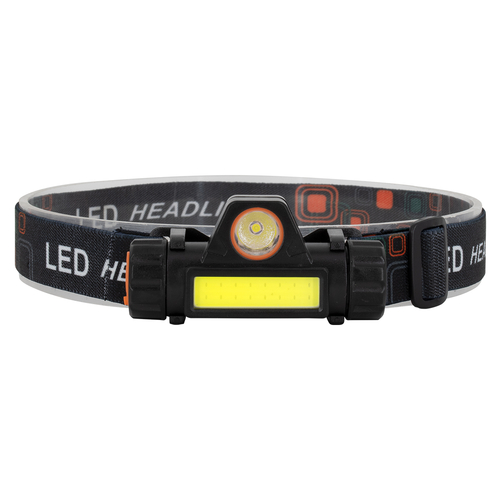GLOBOSTAR® HEADLAMP 79064 Φακός Κεφαλής LED 25W 2500lm 15~120° DC 5V με USB-C με Επαναφορτιζόμενη Μπαταρία Li-ion 3.7V 1x18650 3400mAh Αδιάβροχο IP54 Ψυχρό Λευκό 6000K - CREE XML2-T6 & COB Chip - Μ8.2 x Π2.5 x Υ4cm - 1 Χρόνο Εγγύηση