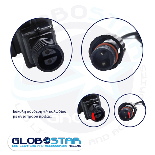 GloboStar® 75599 Προβολάκι Κήπου Καρφωτό - Δαπέδου Epistar LED 6W 300lm 60° AC 230V Αδιάβροχο IP44 RGB με 12 Διαφορετικά Σχέδια Φωτισμού