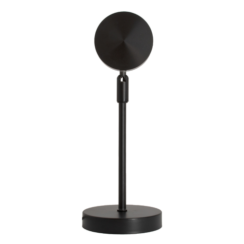 GloboStar® 00812 Επιτραπέζιο Φωτιστικό Πορτατίφ LED 12W -lm 180° DC 5V IP20 Μπλε - Μωβ - Ροζ RAINBOW EFFECT Μαύρο Μέταλλο με Διάφανο Πλαστικό - Μ10 x Π10 x Υ26.5cm - 2 Xρόνια Εγγύηση