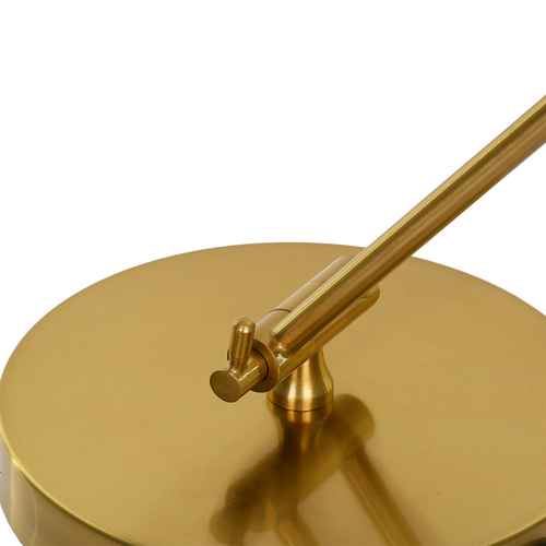 GloboStar® ZETO 00836 Μοντέρνο Επιτραπέζιο Φωτιστικό Πορτατίφ Μονόφωτο 1 x E27 IP20 Χρυσό Μέταλλο - Μ- x Π- x Υ72cm