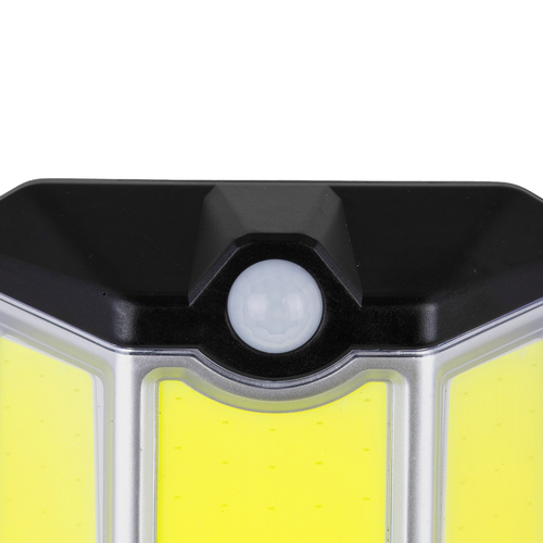 GLOBOSTAR® ORVION 71482 Προβολέας με IR Ασύρματο Χειριστήριο LED 20W 1000lm 120° DC 5V με Φωτοβολταϊκό Panel 5V 1W & Επαναφορτιζόμενη Μπαταρία Li-ion 3.2V 2400mAh Αδιάβροχο IP65 Ψυχρό Λευκό 6000K Dimmable - Sanan COB Chip - Μαύρο - Μ12.5 x Π3.5 x Υ10cm - 2 Χρόνια Εγγύηση