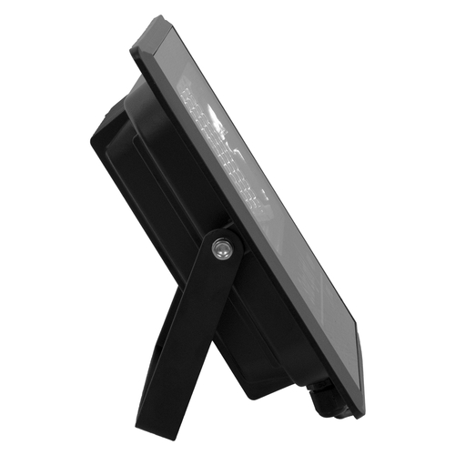 GLOBOSTAR® HERMES 71555 Προβολέας με IR Ασύρματο Χειριστήριο LED 40W 2000lm 120° DC 5V με Φωτοβολταϊκό Panel 5V 6W & Επαναφορτιζόμενη Μπαταρία Li-ion 3.2V 5000mAh Αδιάβροχο IP66 Ψυχρό Λευκό 6000K Dimmable - Sanan SMD Chip - Μαύρο - Μ23 x Π19.5 x Υ5cm - 2 Χρόνια Εγγύηση