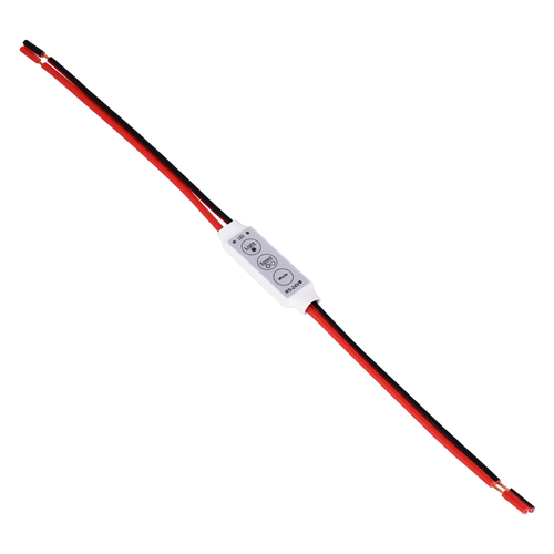 GLOBOSTAR® DIMMERANO 73307 Διακόπτης On/Off & Dimming με 1 x 6A 144W Κανάλι DC 12-24V 6A 144W Max IP20 - Λευκό - Μ30 x Π1.3 x Υ0.6cm - 2 Χρόνια Εγγύηση