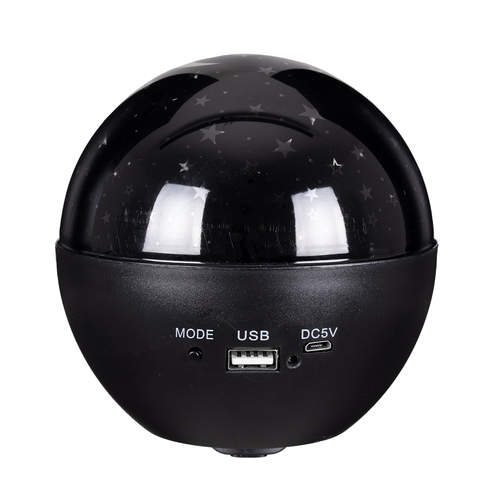 GloboStar® 79599 Επιτραπέζιο Διακοσμητικό Φωτιστικό Ειδικών Εφε NIGHT SKY STARS LED 10W DC 5V 2200mAh Επαναφορτιζόμενο με Bluetooth Speaker - Sound Activated - Καλώδιο Τροφοδοσίας USB και Ασύρματο Χειριστήριο RF 2.4Ghz Πολύχρωμo RGB Dimmable
