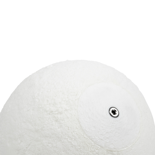 GloboStar® MOON 79605 Επιτραπέζιο Ανάγλυφο Διακοσμητικό Φωτιστικό Φ15cm 3D MOON LIGHT LED 3.7W DC 5V με Ενσωματωμένη Μπαταρία 500mAh Li-ion Επαναφορτιζόμενο - Καλώδιο Τροφοδοσίας USB και Διακόπτη Αφής CCT Θερμό Λευκό 3000K - Ψυχρό Λευκό 6000K Dimmable